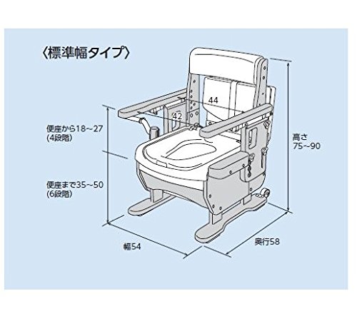 Amazon.co.jp: アロン化成 家具調トイレ セレクトR ひじかけ